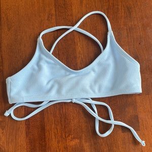 ROMWE light blue bikini top size small